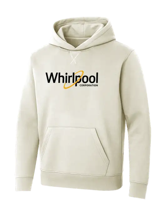 Allmade White Sand Organic French Terry Pullover Hoodie w/Whirlpool Corporation Logo