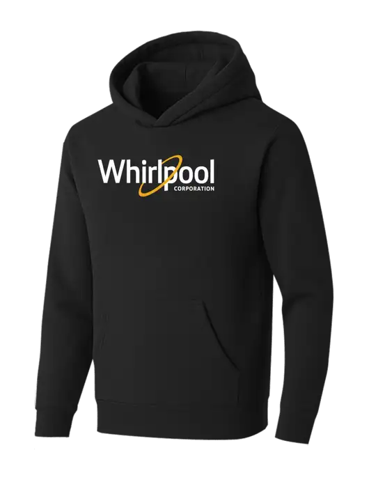 BELLA+CANVAS Black Sponge Fleece Pullover Hoodie w/Whirlpool Corporation Logo