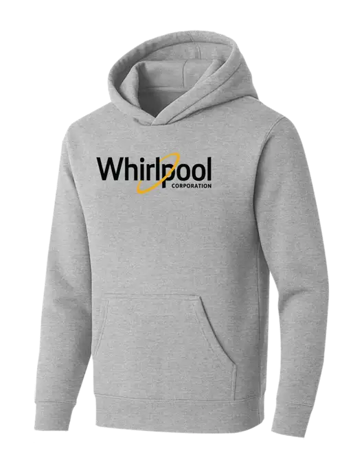 BELLA+CANVAS Light Grey Heather Sponge Fleece Pullover Hoodie w/Whirlpool Corporation Logo