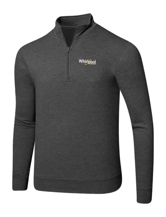 Dark Heather Grey 8.5 oz Ring Spun 1/4 Zip Pullover Sweatshirt w/Whirlpool Corporation Logo