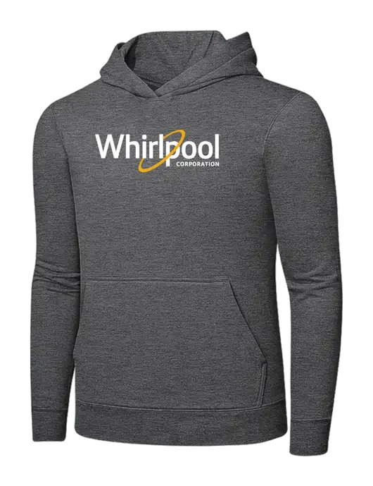 Graphite Heather 7.8. oz Ring Spun Hooded Sweatshirt w/Whirlpool Corporation Logo
