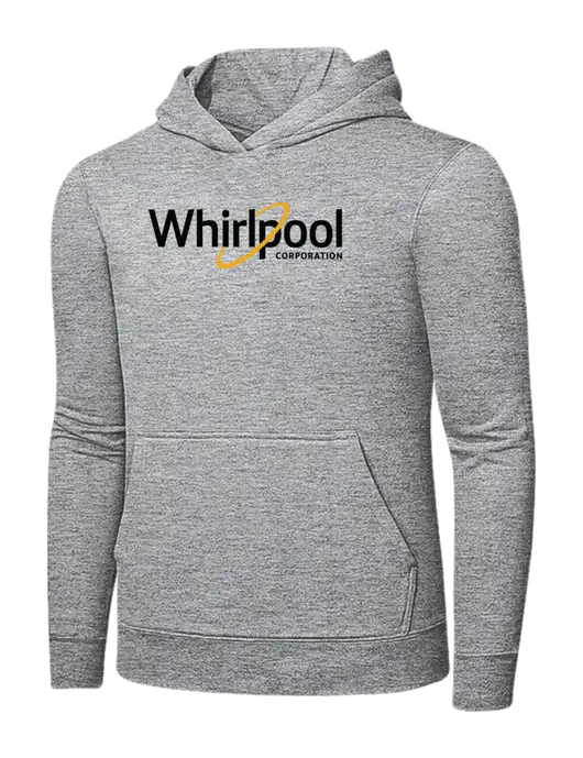 Light Grey Heather 7.8 oz Ring Spun Hooded Sweatshirt w/Whirlpool Corporation Logo