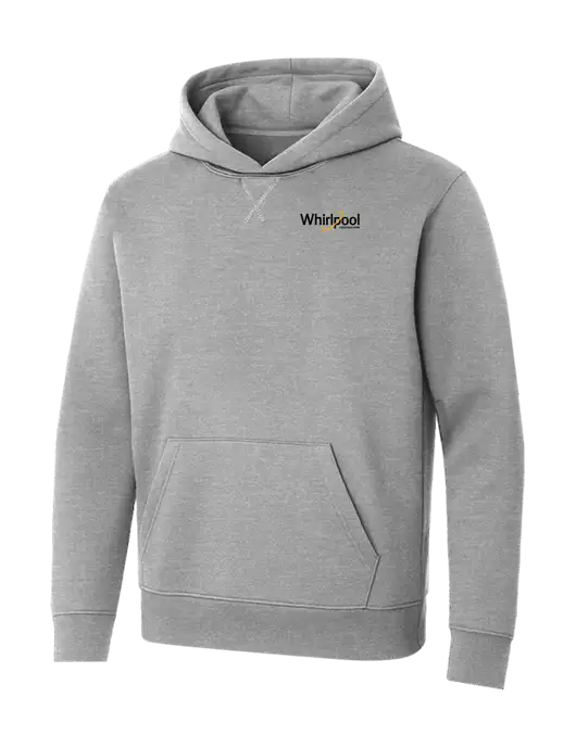 Allmade Granite Grey Heather Organic French Terry Pullover Hoodie w/Whirlpool Corporation Logo