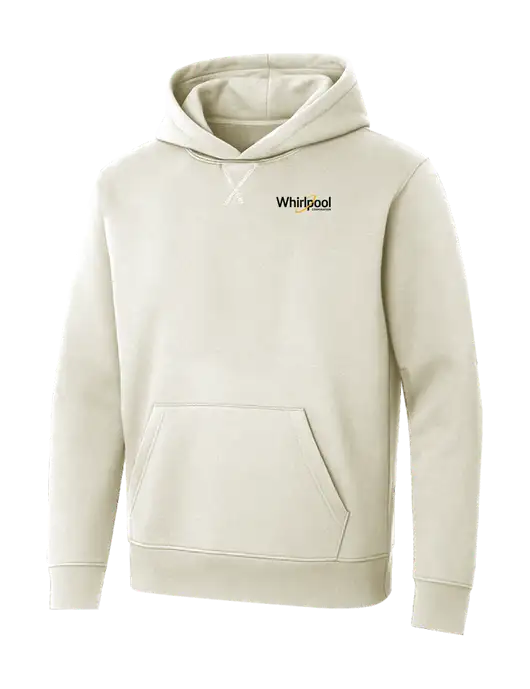 Allmade White Sand Organic French Terry Pullover Hoodie w/Whirlpool Corporation Logo