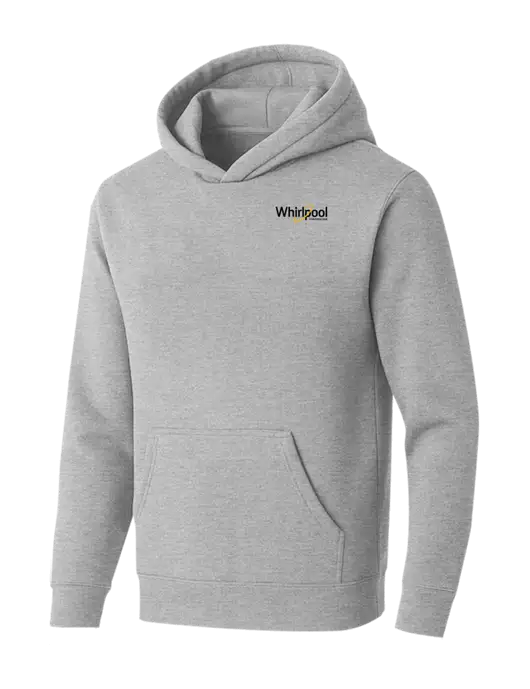 BELLA+CANVAS Light Grey Heather Sponge Fleece Pullover Hoodie w/Whirlpool Corporation Logo