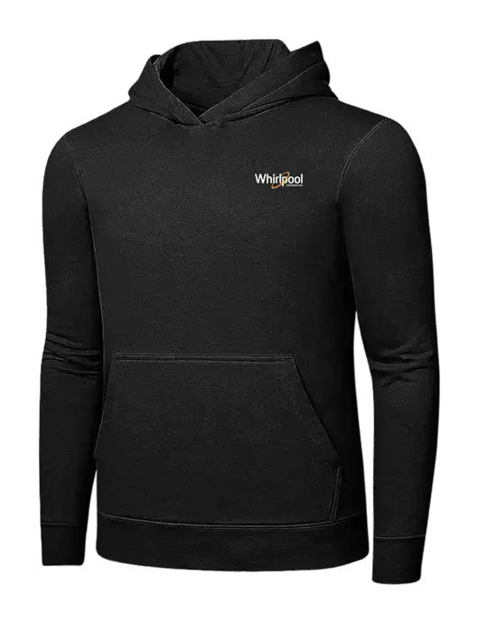 Jet Black 7.8 oz Ring Spun Hooded Sweatshirt w/Whirlpool Corporation Logo