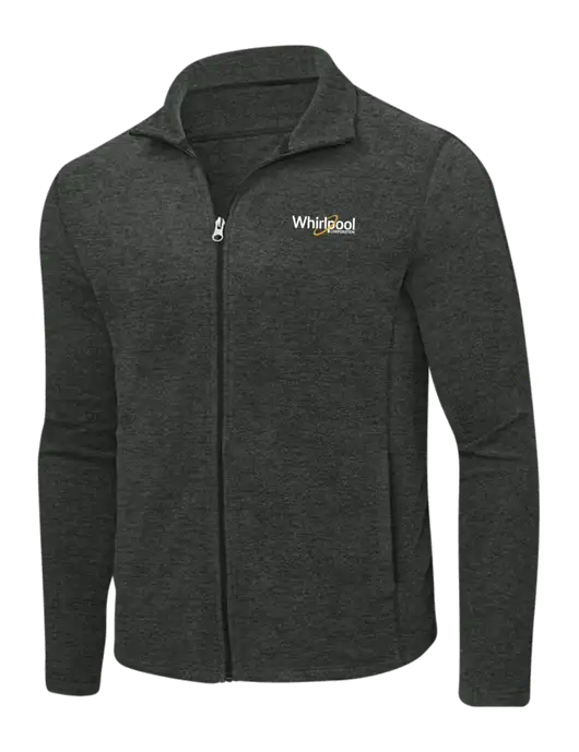 Charcoal Heather Microfleece Full-Zip Jacket w/Whirlpool Corporation Logo
