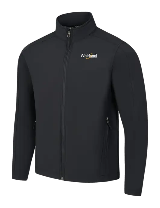 Black Core Soft Shell Jacket w/Whirlpool Corporation Logo
