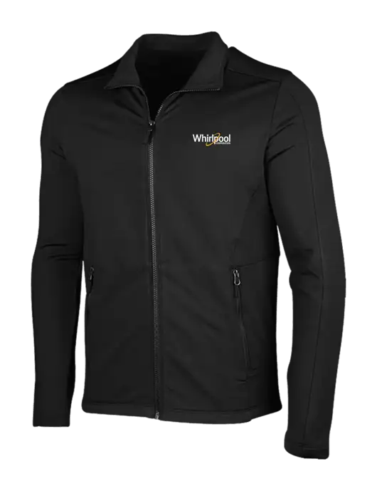 Deep Black Grid Fleece Jacket w/Whirlpool Corporation Logo