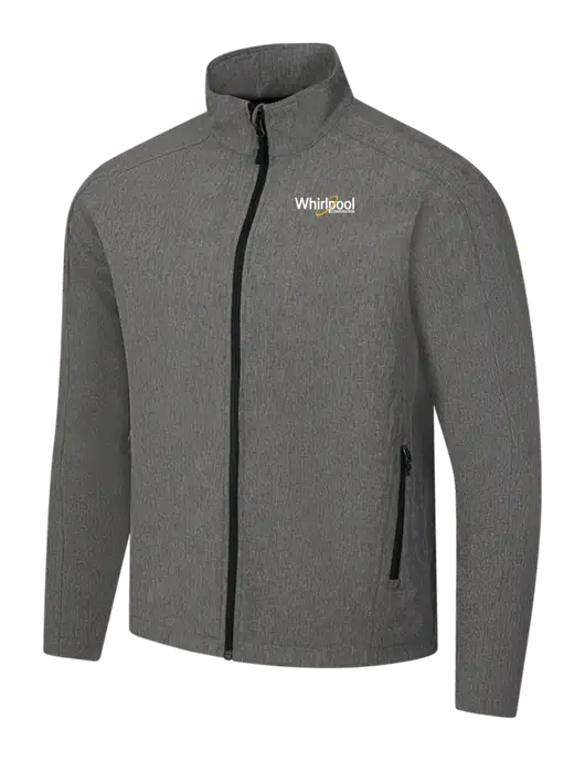 Medium Grey Heather Core Soft Shell Jacket w/Whirlpool Corporation Logo