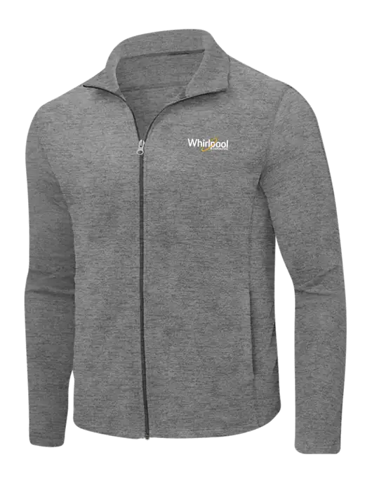 Medium Grey Heather Microfleece Full-Zip Jacket w/Whirlpool Corporation Logo