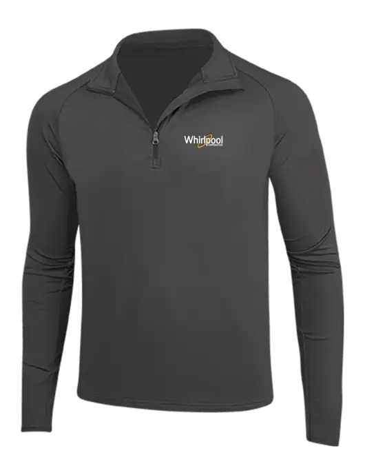 Charcoal Grey Sport Wick Stretch 1/4 Zip Pullover w/Whirlpool Corporation Logo