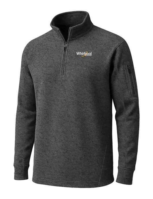 Graphite Heather Tech Fleece 1/4 Zip Pullover w/Whirlpool Corporation Logo