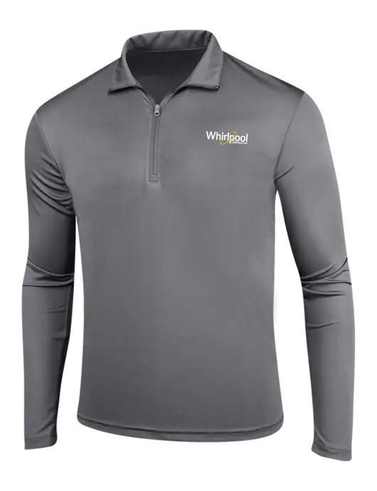 Medium Grey PosiCharge Competitor 1/4 Zip Pullover w/Whirlpool Corporation Logo