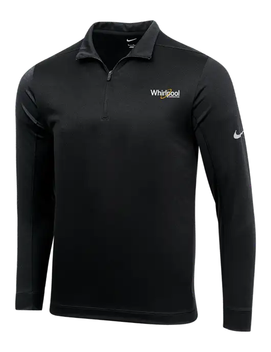 NIKE Black Dry 1/2 Zip Cover-Up w/Whirlpool Corporation Logo
