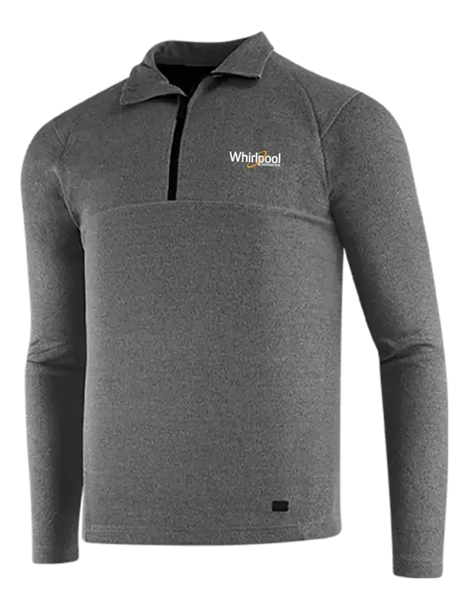 OGIO Dark Grey Heather Transition 1/4 Zip Pullover w/Whirlpool Corporation Logo