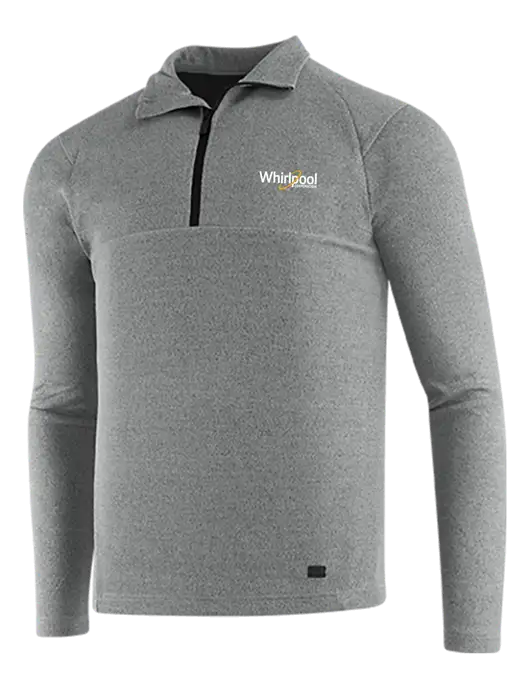 OGIO Petrol Grey Heather Transition 1/4 Zip Pullover w/Whirlpool Corporation Logo
