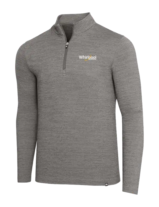 TravisMathew Medium Grey Heather Crestview 1/4 Zip w/Whirlpool Corporation Logo