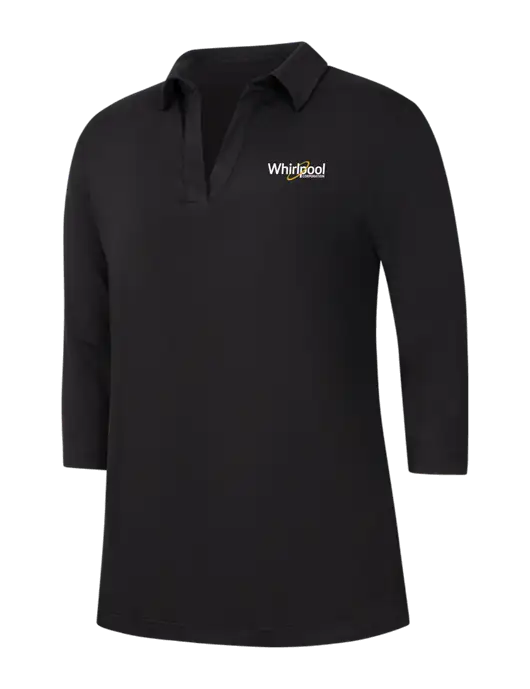 Womens Black Luxe Knit Tunic w/Whirlpool Corporation Logo