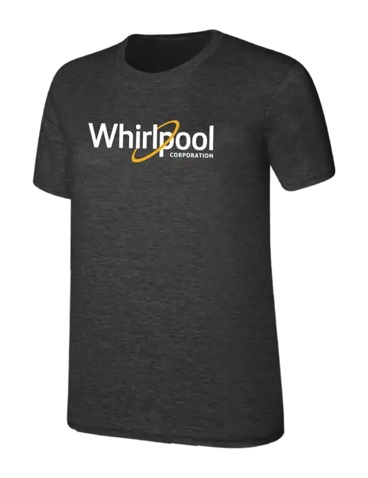 Womens Ring Spun Dark Heather Grey 4.5 oz T-Shirt w/Whirlpool Corporation Logo