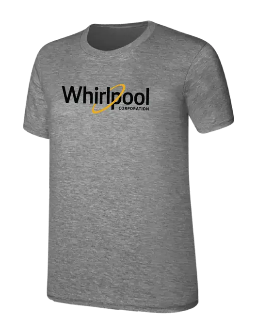 Womens Ring Spun Light Grey Heather 4.5 oz T-Shirt w/Whirlpool Corporation Logo