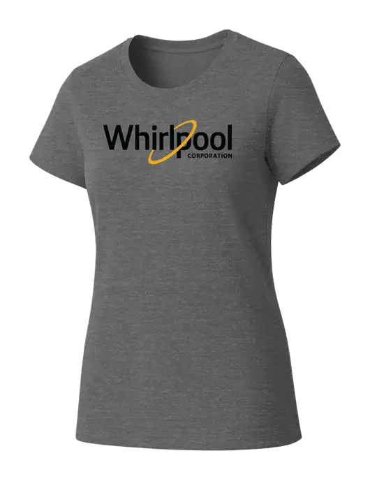 Womens Seriously Soft Grey Frost T-Shirt w/Whirlpool Corporation Logo