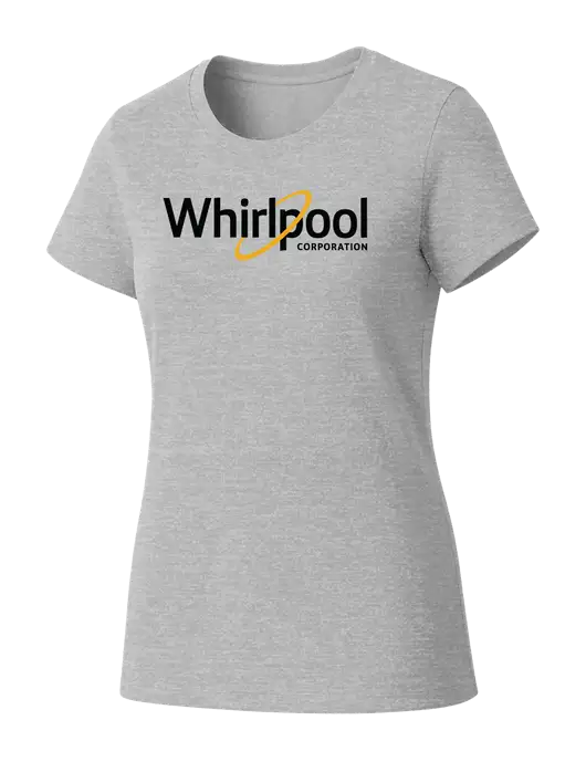 Womens Seriously Soft Light Heathered Grey T-Shirt w/Whirlpool Corporation Logo