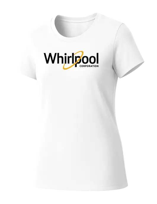 Womens Seriously Soft White T-Shirt w/Whirlpool Corporation Logo