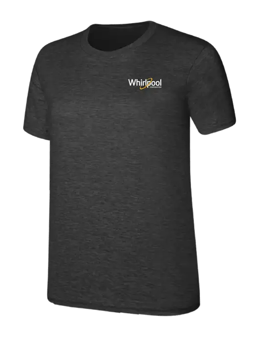 Womens Ring Spun Dark Heather Grey 4.5 oz T-Shirt w/Whirlpool Corporation Logo