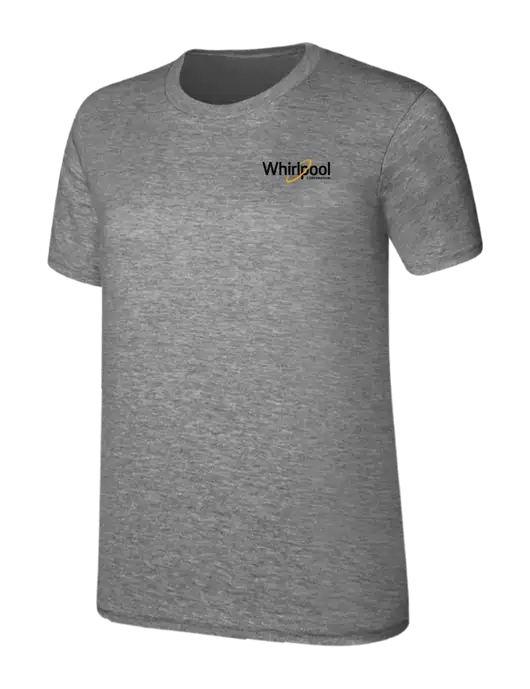 Womens Ring Spun Light Grey Heather 4.5 oz T-Shirt w/Whirlpool Corporation Logo