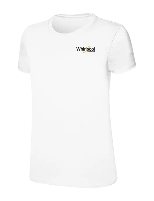 Womens Ring Spun White 4.5 oz T-Shirt w/Whirlpool Corporation Logo