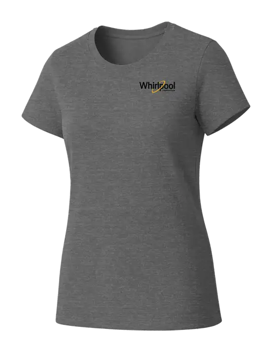 Womens Seriously Soft Grey Frost T-Shirt w/Whirlpool Corporation Logo