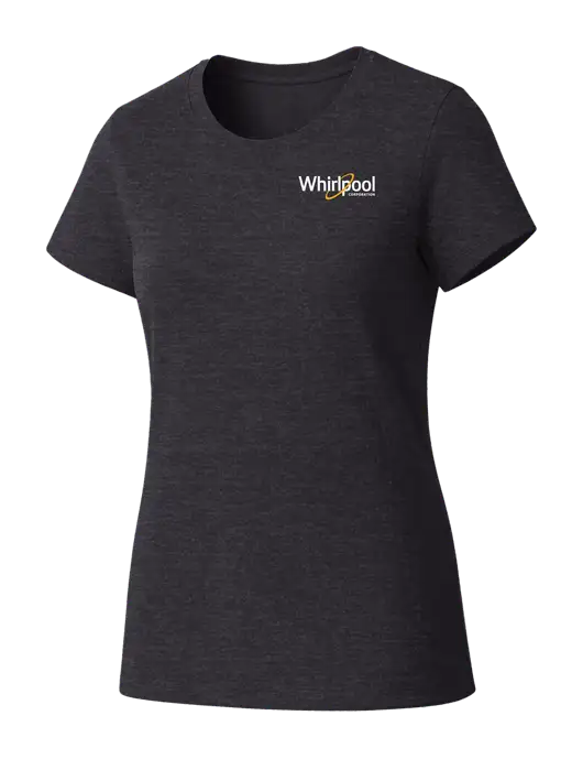 Womens Seriously Soft Heathered Charcoal T-Shirt w/Whirlpool Corporation Logo