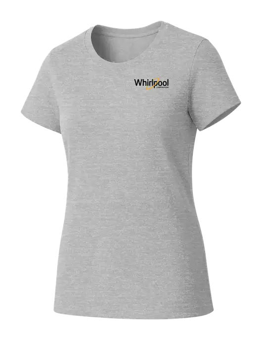 Womens Seriously Soft Light Heathered Grey T-Shirt w/Whirlpool Corporation Logo