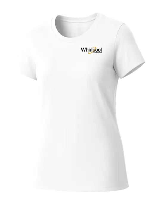 Womens Seriously Soft White T-Shirt w/Whirlpool Corporation Logo