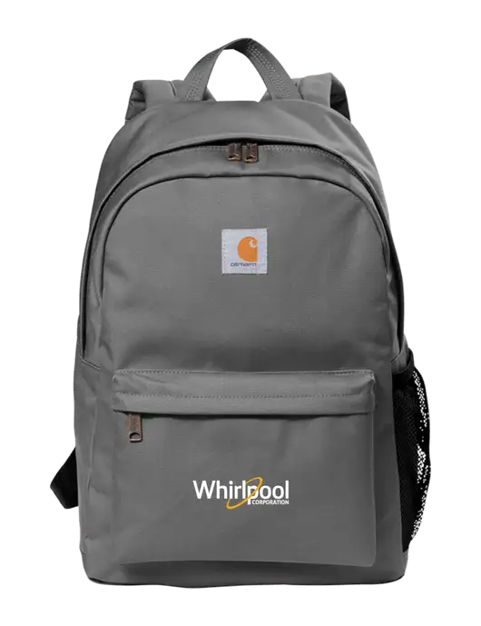 Carhartt Grey Canvas Backpack w/Whirlpool Corporation Logo