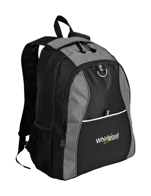 Honeycomb Grey/Black Backpack w/Whirlpool Corporation Logo