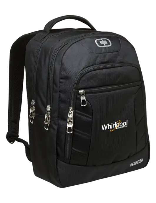 OGIO Black/Silver Colton Laptop Backpack
 w/Whirlpool Corporation Logo