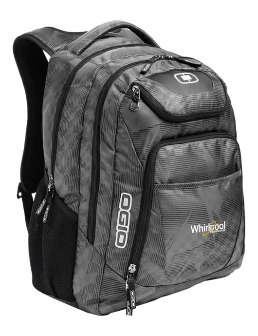 OGIO Race Day Silver Excelsior Laptop Backpack w/Whirlpool Corporation Logo